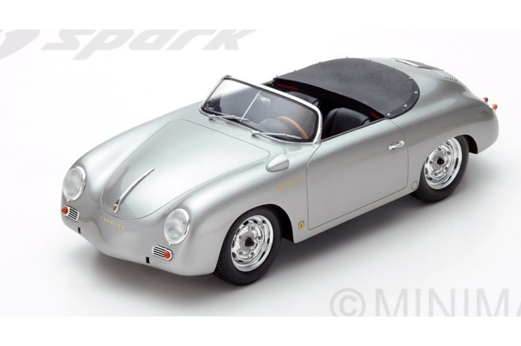 SPARK 12S004 PORSCHE 356 Speedster Carrera, Silver 1956 - Boutique Auto  Moto / SPARK