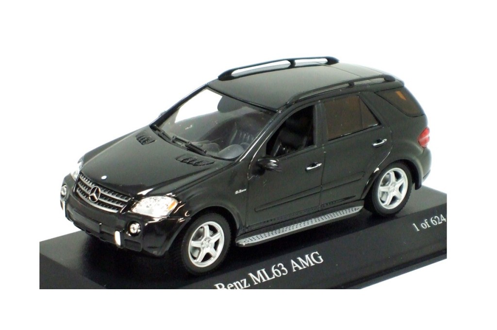 MINICHAMPS 400034571 MERCEDES ML 63 AMG 2006 NOIR METAL 1.43