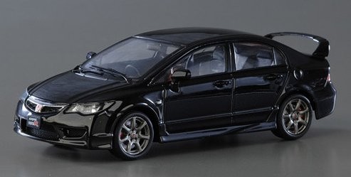 EBBRO 44294 HONDA CIVIC TYPE R FD2 BLACK 1.43 - Boutique Auto Moto