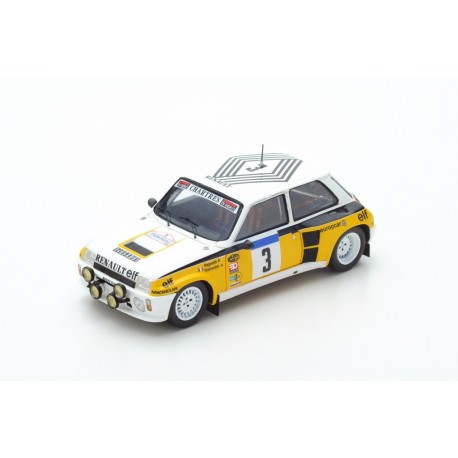 SPARK S3863 RENAULT 5 Turbo n°3 Vainqueur Tour de France 1984 J. Ragnotti - P. Thimonier