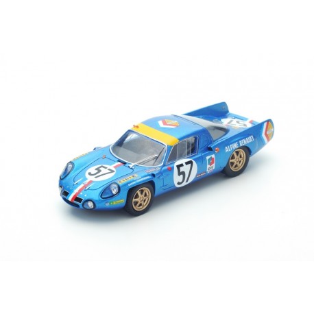 S4372 ALPINE A210 n°57 9ème Le Mans 1968 A. Le Guellec - A. Serpaggi