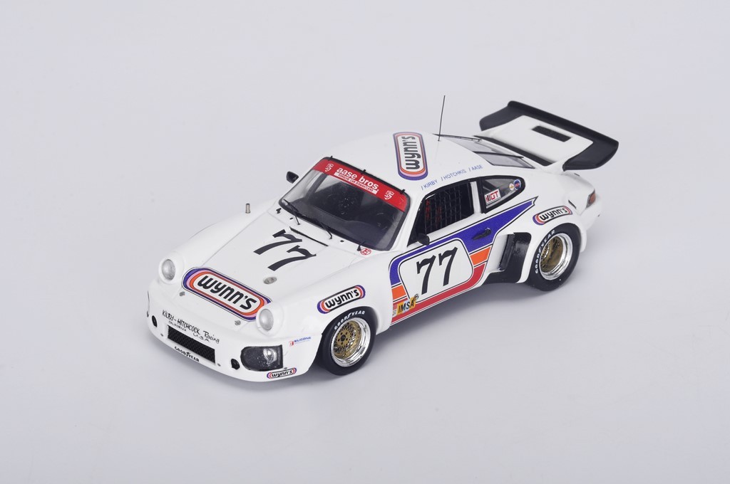 Miniature Porsche 930 RSR 1/43 Spark 911 3.0 No.77 24h Le Mans 1975