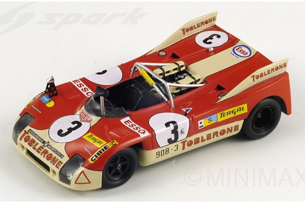 Modèle Réduit 1:43 Porsche 908/3 Camp. Montagna 1973 Best - Neuuf