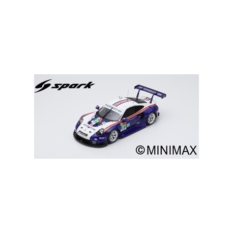 SPARK 12S011 PORSCHE 911 RSR N°91 Porsche GT Team 2ème LMGTE Pro class 24H Le Mans 2018 R. Lietz - G. Bruni - F. Makowiecki