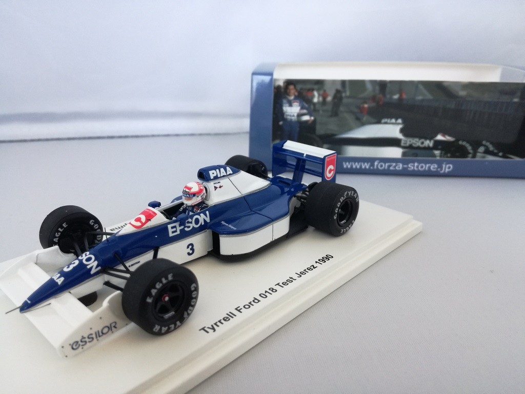 SPARK TR007 TYRRELL Ford 018 TEST JEREZ 1990 Satoru Nakajima