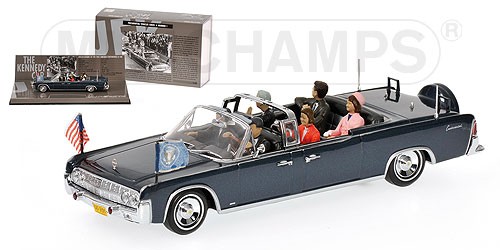 MINICHAMPS 436086102 LINCOLN CONTINENTAL KENNEDY BERLIN 1.43