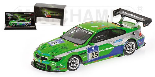 MINICHAMPS 437092625 BMW ALPINA B6 GT3 NURBURGRING 2009 No25 1.43