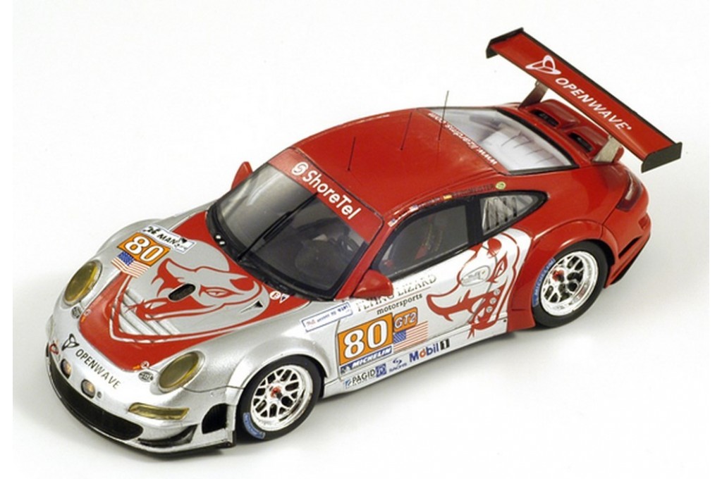 Spark S3423 Porsche 997 Gt3 RSR Flying Lizard 2011 Le Mans #81 1/43