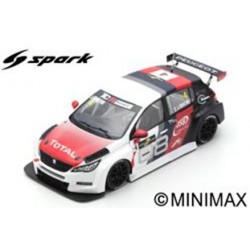 SPARK S5197 PEUGEOT 308 TCR N°4 Vainqueur TCR Europe Race 2 Spa-Francorchamps 2018