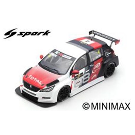 SPARK S5197 PEUGEOT 308 TCR N°4 Vainqueur TCR Europe Race 2 Spa-Francorchamps 2018