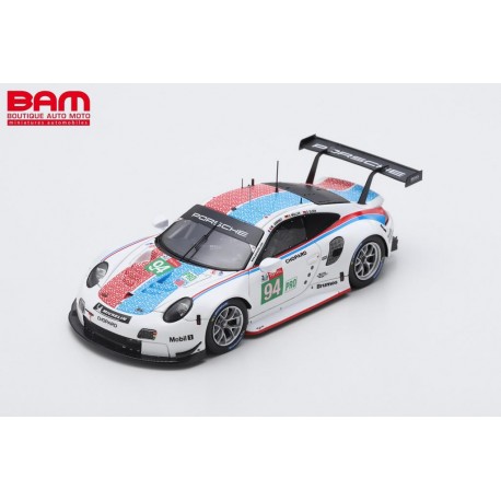 Miniature Spark 1/43 – Porsche 911 RSR N°94, 27e Aux 24H Le Mans 2019 (Müller)