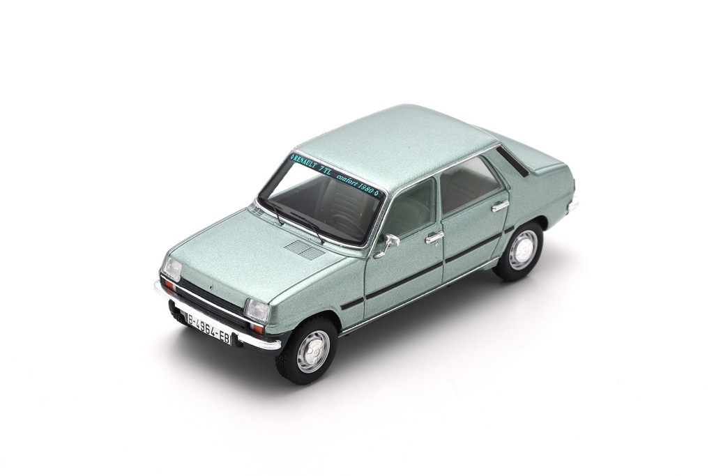 Miniature Renault R7 Ministyle 1/43 - Réf.26 - Couleur Bordeaux - Résine - Très Bon état Occasion - Collection Voitures Anciennes