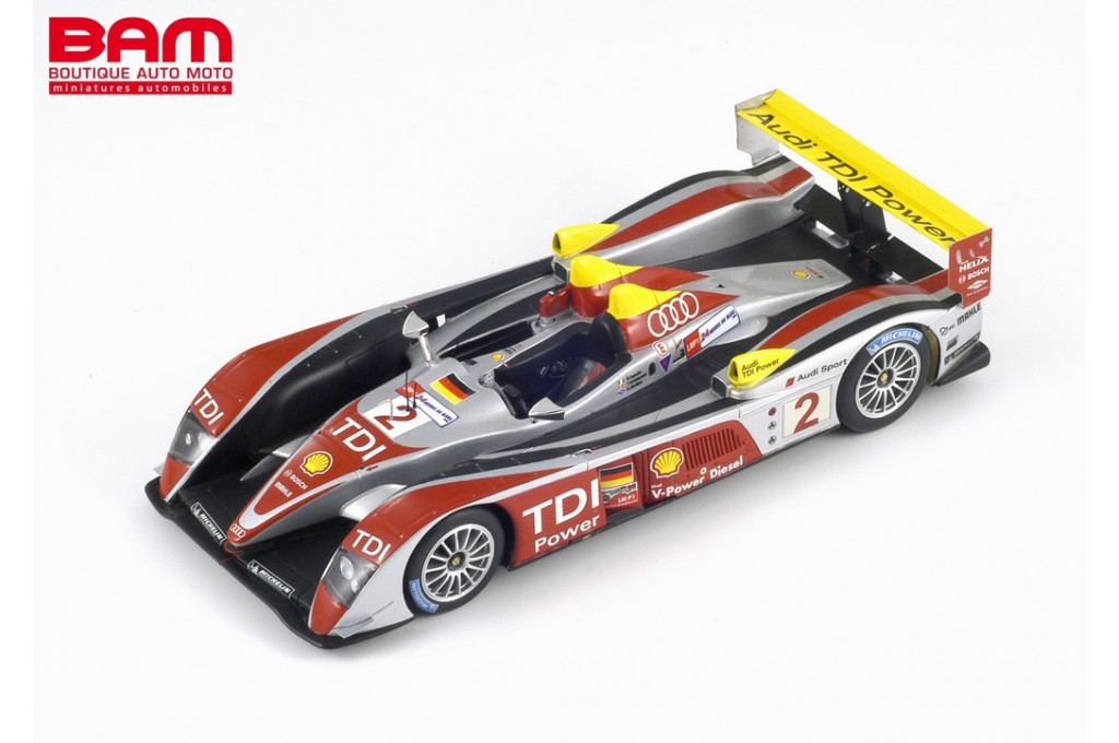 Diecast model cars Audi R10 2008 1/43 Minichamps 2008 No.3 Sport 24h Le Mans - A
