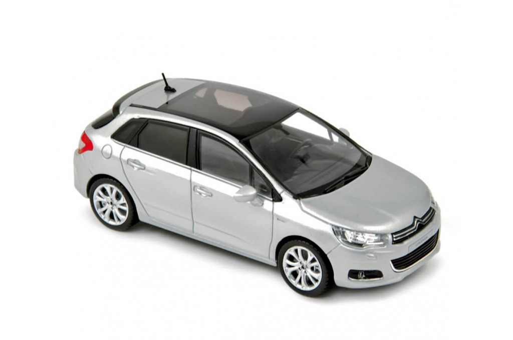 Norev 1/43 - Citroën C4 2011 Argent - Miniature Collection état Neuf Boîte