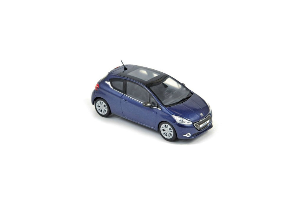 Peugeot 208 Norev 1:43 Réf 472800 – Modèle Bleu Coupé – Voiture Miniature Collection