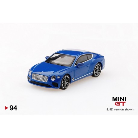 MINI GT MGT00094-L BENTLEY Continental GT 2018 Bleu Sequin LHD