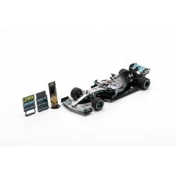 SPARK S6099 MERCEDES-AMG F1 W10 EQ Power+ N°44 2ème GP USA 2019- Pilote Champion Lewis Hamilton - Base spéciale avec Pit Board
