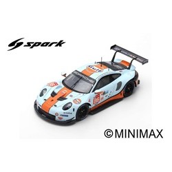 SPARK 87S155 PORSCHE 911 RSR N°86 Gulf Racing 24H Le Mans 2019 M. Wainwright - B. Barker - T. Preining 1,43