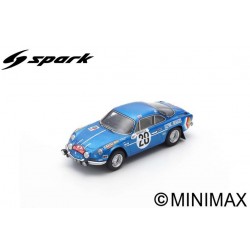 SPARK S6104 ALPINE A110 No.28 Winner Monte Carlo Rally 1971-O. Andersson - D. Stone