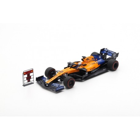 SPARK S6048 MCLAREN MCL34 N°55 3ème GP Brésil 2019 Mclaren F1 TeamCarlos Sainz Jr. avec Pit Board 1.43