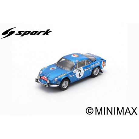 SPARK S6108 ALPINE A110 N°2 Rallye Monte-Carlo 1971 - J-P. Nicolas - C. Roure