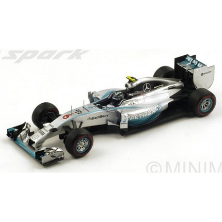 SPARK 18S141 MERCEDES F1 W05 N°6 1er GP F1 Monaco 201