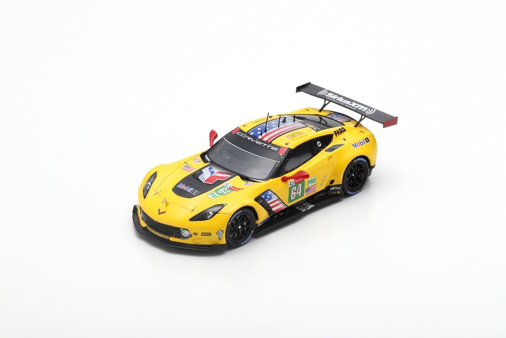 SPARK S7929 CHEVROLET Corvette C7.R N°64 Corvette Racing 24H Le Mans 2019  O. Gavin - T. Milner - M. Fässler 1,43 - Boutique Auto Moto / SPARK