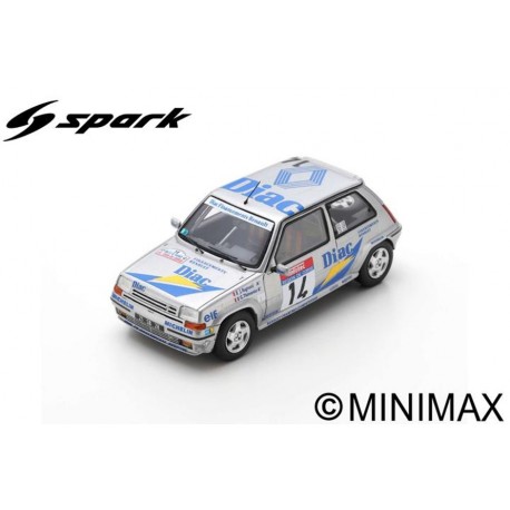 SPARK S5556 RENAULT 5 GT Turbo N°14 Tour de Corse -Rallye de France 1990- J. Ragnotti - G. Thimonier