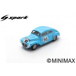 SPARK S4738 PEUGEOT 203 C N°66 24H Le Mans 1953 A. Constantin - M. Aunaud