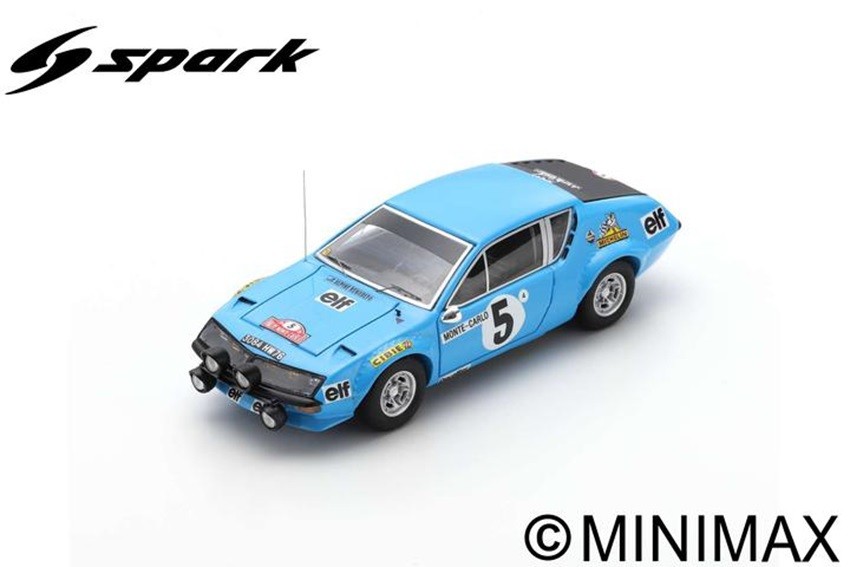 Spark S5493 Alpine A310 N°5 – Rallye Monte Carlo 1975 – Échelle 1/43
