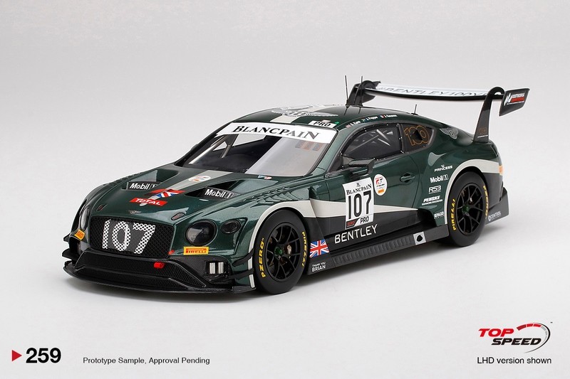 TOP SPEED TS0259 BENTLEY Continental GT3 N°107 M-Sport Team