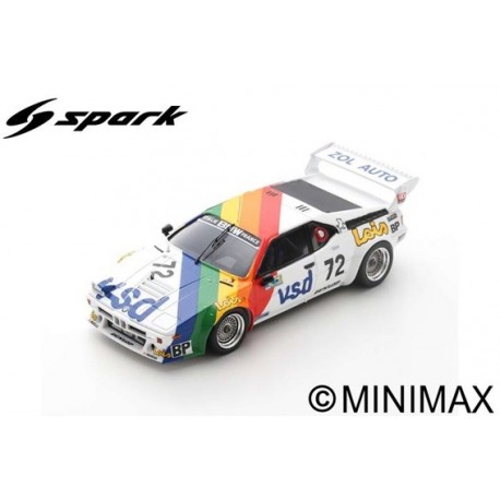 SPARK S6405 BMW M1 N°72 24H Le Mans 1981 P-F. Rousselot - F. Sérvanin - L. Ferrier