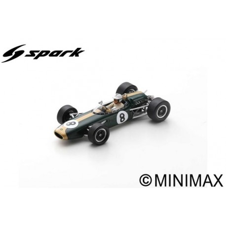 SPARK S7091 BRABHAM BT22 N°8 GP Monaco 1966 Denny Hulme