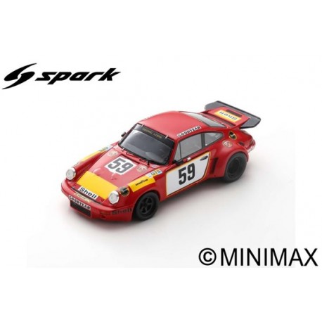 SPARK S9974 PORSCHE 911 Carrera RSR N°59 24H Le Mans 1975 T. Schenken - H. Ganley