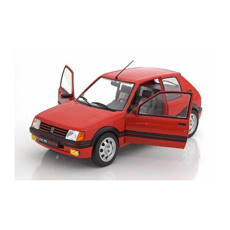 SOLIDO S1801702 PEUGEOT 205 GTI 1.9 PHASE 1 ROUGE (1/18)