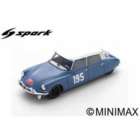 SPARK S5533 CITROEN DS19 N°195 5ème Rallye Monte Carlo 1963 Bob Neyret - Jacques Terramorsi
