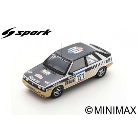 SPARK S5572 RENAULT 11 Turbo N°121 Tour de Corse Rallye de France 1984 Jean-Pierre Deriu - Joel Mariani