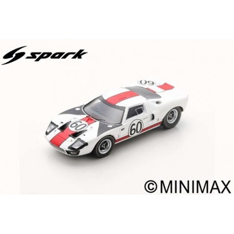 SPARK S4538 FORD GT40 N°60 24H Le Mans 1966 J. Ickx - J. Neerpasch