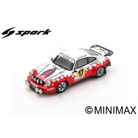 SPARK S6635 PORSCHE 911 Carrera N°17 Rallye Monte Carlo 1977 Francis Bondil - Denise Emmanuelli