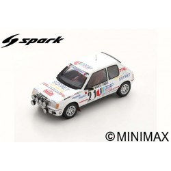 SPARK S9453 PEUGEOT 205 GTI N°21 3ème Rallye Monte Carlo 1988 Jean-Pierre Ballet - Marie-Christine Lallement
