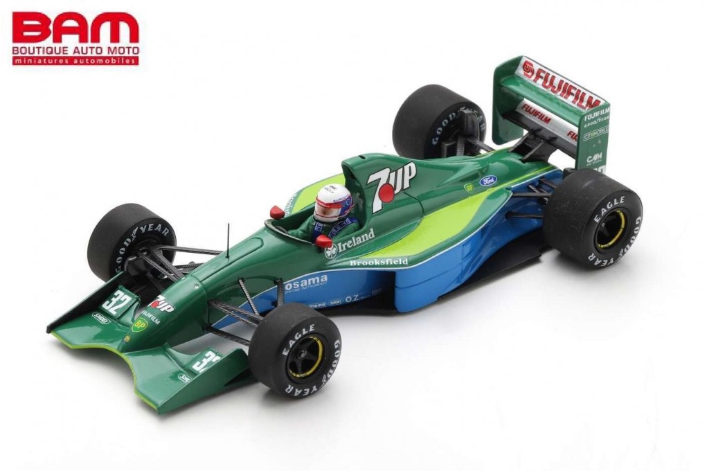 SPARK S8077 JORDAN 191 N°32 5ème GP Canada 1991 Bertrand Gachot