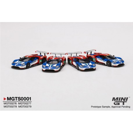 MGTS0001 FORD GT LMGTE PRO Ford Chip Ganassi Team 24H of Le Mans 2016 Set 4 voitures (5000ex.)