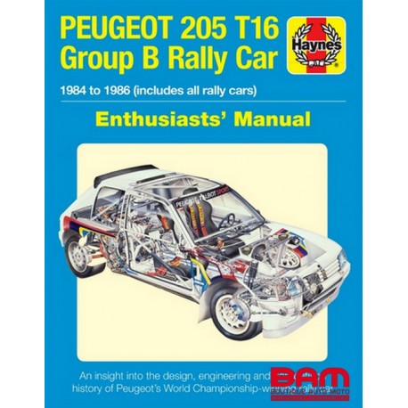 PEUGEOT 205 T16 ENTHUSIASTS MANUAL