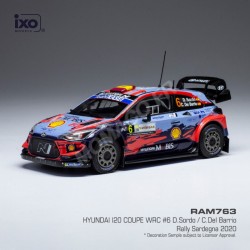 Hyundai i20 Coupe WRC #6 Gagnant Rallye Sardaigne 2020 Sordo, Del Barrio