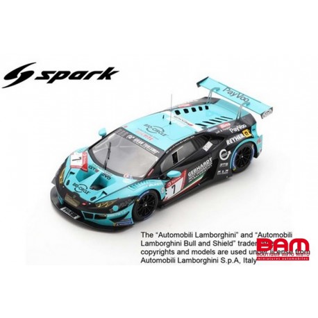 SPARK 18SG044 LAMBORGHINI Huracán GT3 EVO N°7 24H Nürburgring 2019 Mapelli - Jefferies - di Martino - Lyons