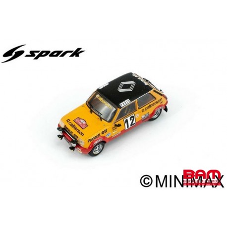 SPARK S6035 RENAULT 5 Alpine Gr2 N°12 3ème Rallye Monte Carlo 1978 Fréquelin - Delaval