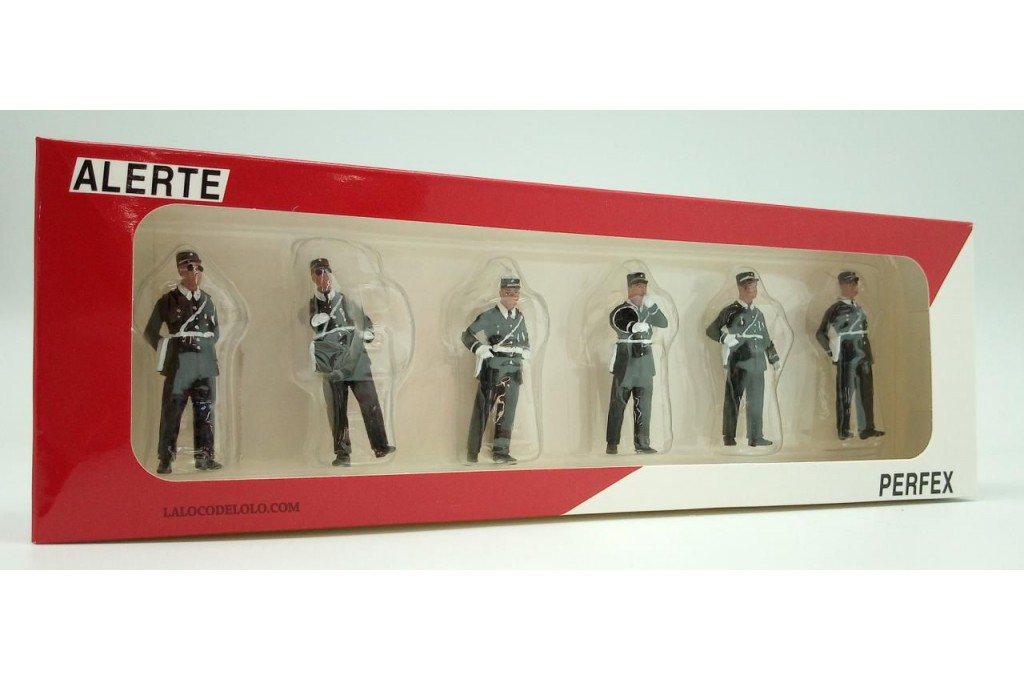 PERFEX731 6 FIGURINES AGENTS D'INTERVENTION 1960 /1970 1/43