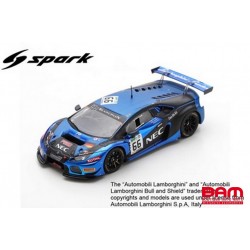 SPARK SB299 LAMBORGHINI Huracán GT3 N°66 Attempto Racing 24H Spa 2017 Grenier-van Splunteren-van Lagen (300ex)