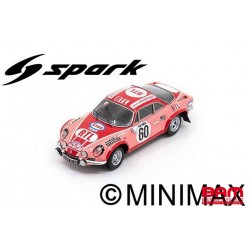 SPARK S6109 ALPINE A110 1800 N°60 Rallye Monte Carlo 1972 -P. Moss-Carlsson - E. Crellin