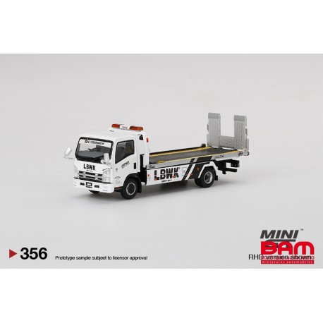 MINI GT MGT00356-L ISUZU N-Series Vehicle Transporter LBWK White